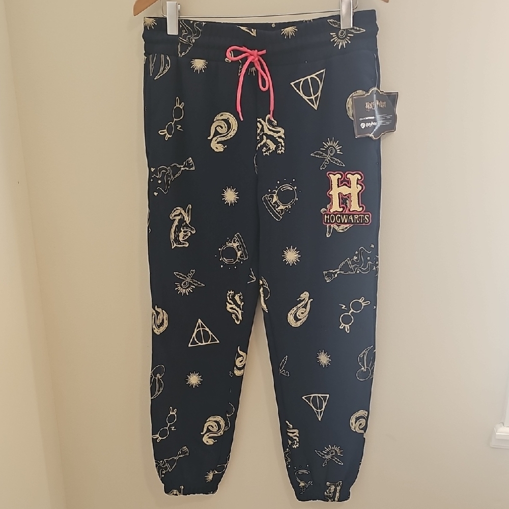 Kids‎ Hogwarts Navy Joggers with Pink Accents